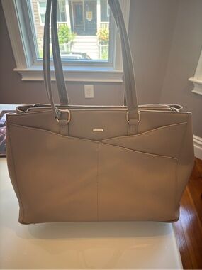 Classic Taupe Tote Bag - Elegant Everyday Carry